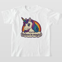 Stickerei Mythisches Einhorn Magisches gehörntes T