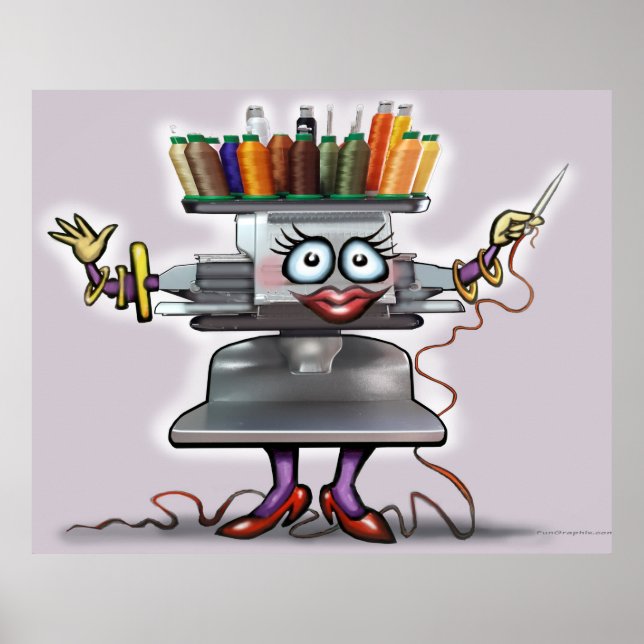 Stickerei Poster (Vorne)