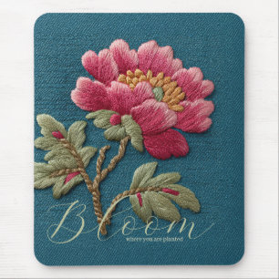 Stickereiblüten-Effekt Mousepad