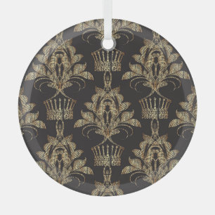 StickereidDamast: Royal Seamless. Ornament Aus Glas