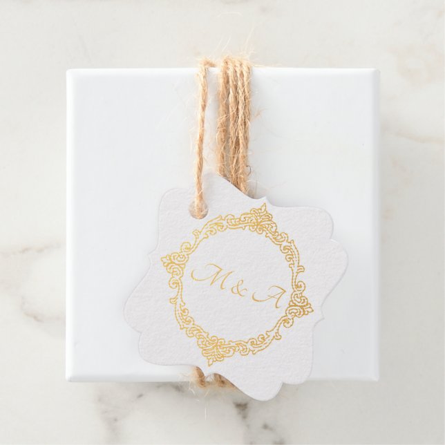 Stickereien auf der Spitze Geschenkanhänger (Mit Box)