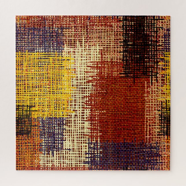 Stickereien, farbige Linien, böhmischer Stil Puzzle (Vertikal)