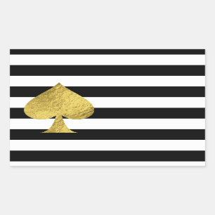 Stickereien für den Goldschuh Rechteckiger Aufkleber