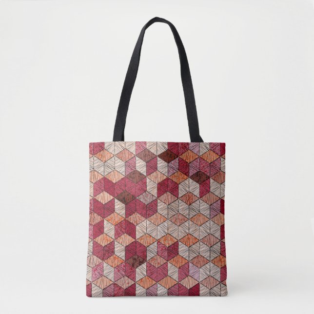 Stickereien mit Hexagons: Bohemisches Patchwork Pr (Vorderseite)