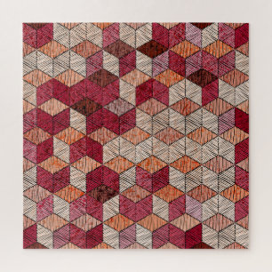 Stickereien mit Hexagons: Bohemisches Patchwork Pr Puzzle