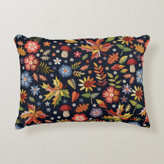 Stickereien nahtlos mit schönen Blume Dekokissen