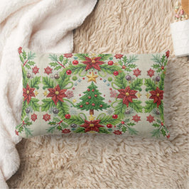 Stickereien Weihnachtsbaum Kissen Festlicher Feier