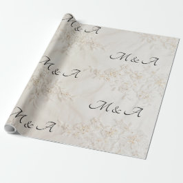 Stickereipapier für die Hochzeitstiege Geschenkpapier