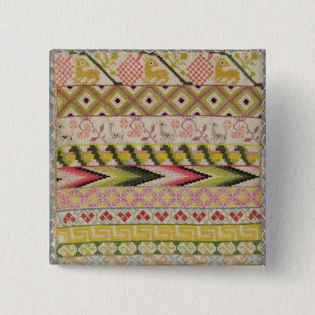 Stickereiprobenehmer Button (Vorderseite)