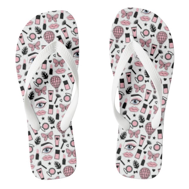 Stickermuster Flip Flops (Fußbett)