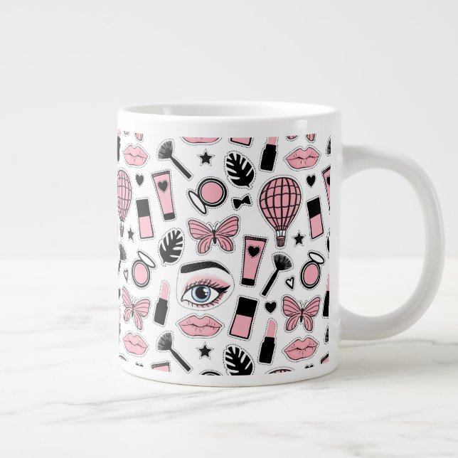Stickermuster Jumbo-Tasse (Rechts)