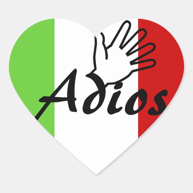 Stickers Adios Wave Goodbye Letter Umschlag Aufkle (Vorderseite)