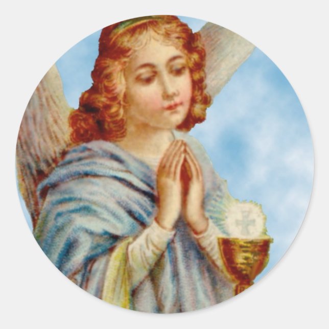Stickers: Angel Ponders Runder Aufkleber (Vorderseite)
