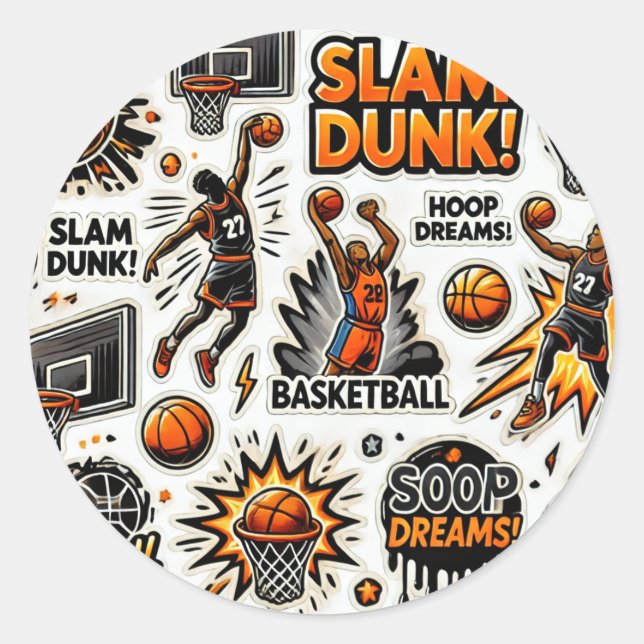 Stickers Basketballtag Halloween (Vorderseite)