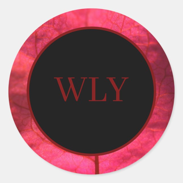 Stickers, Bougainvillea Runder Aufkleber (Vorderseite)