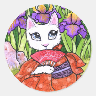 Stickers Cat Geisha Fairy Fantasy von Ann Howard