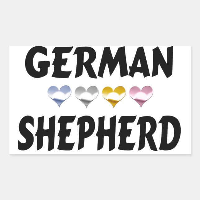 Stickers der deutschen Schäferhunde-Liebe (Vorderseite)