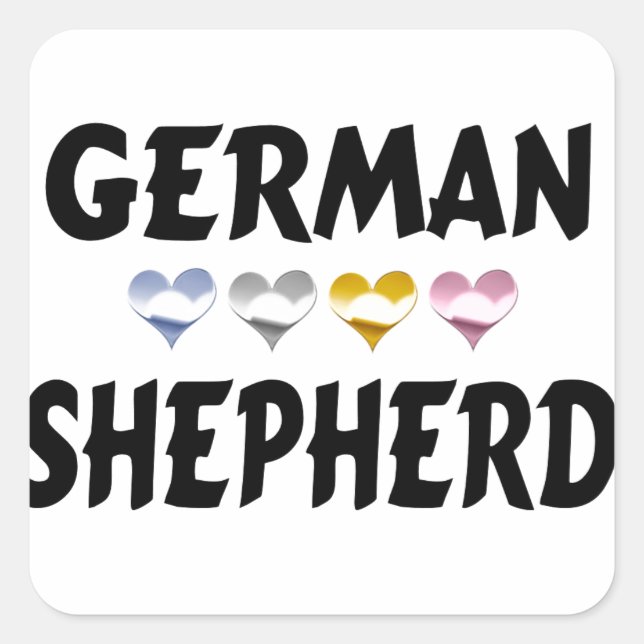 Stickers der deutschen Schäferhunde-Liebe (Vorderseite)