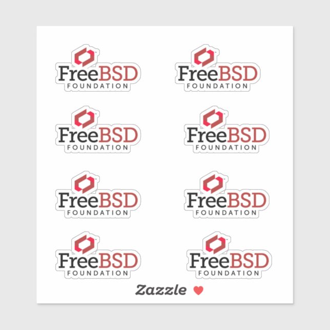Stickers der FreeBSD Foundation Aufkleber (Blatt)