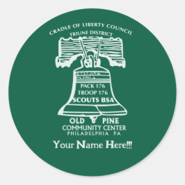 Stickers -Forest Green (Personalized)