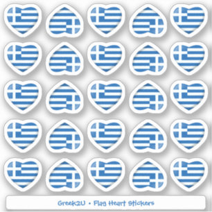 Stickers für griechische Fahne Aufkleber