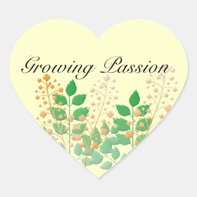 Stickers Garden Blume und Blätter (Vorderseite)