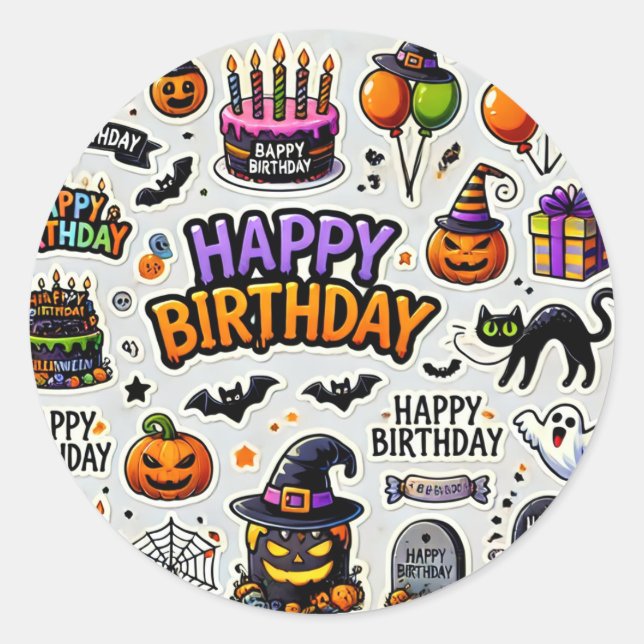 Stickers Halloween-Mix nach Basketball (Vorderseite)