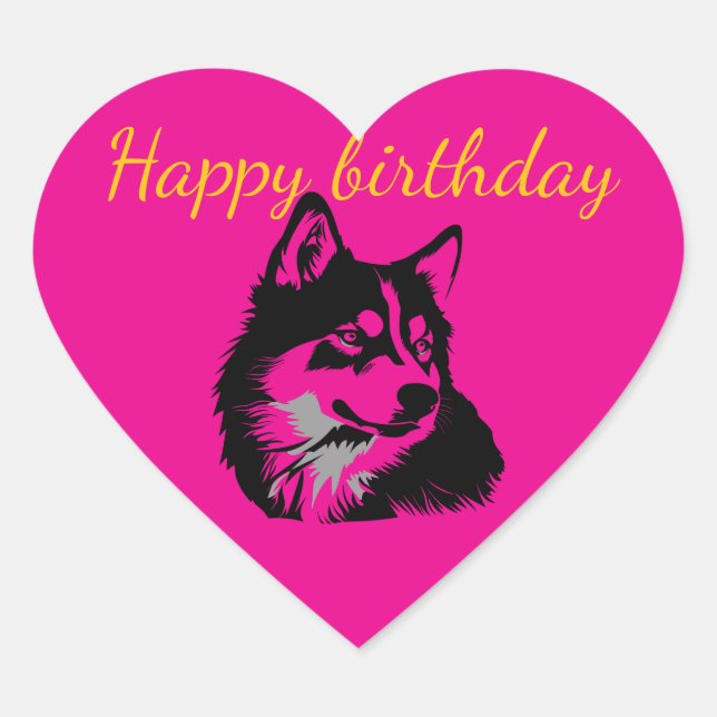 Stickers Happy birthday party  (Vorderseite)