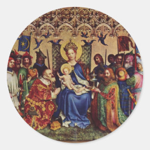 Stickers: Innere Pilgerreise Runder Aufkleber