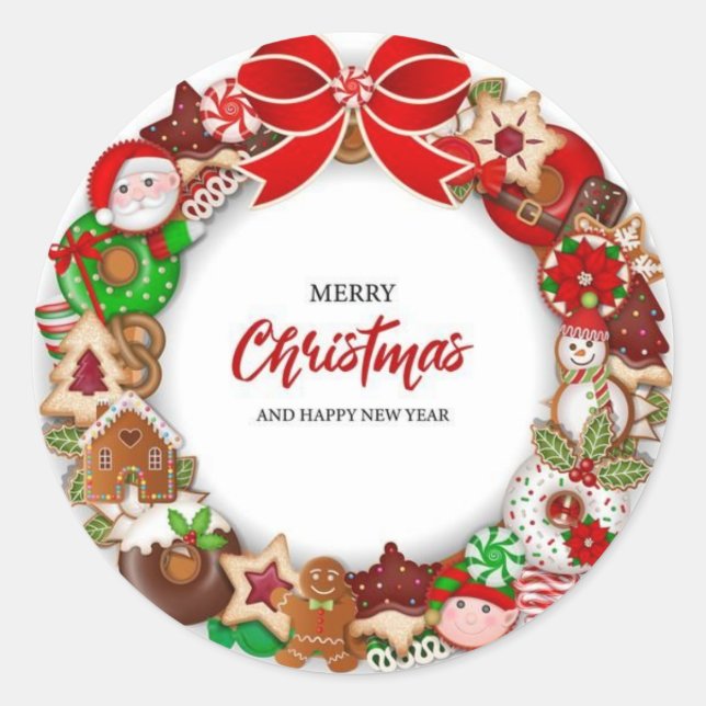 Stickers & Labels Frohe Weihnachten (Vorderseite)