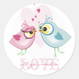 STICKERS :: Liebesvögel - alles was Sie brauchen i