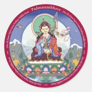 STICKERS Padmasambhava / Guru Rinpoche mit Mantra