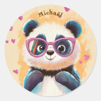 Stickers Panda Valentinstag Kinder Schule