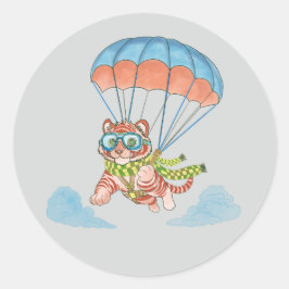 Stickers Parachute Tiger