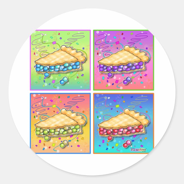 Stickers - Pop Art Piece of Pie (Vorderseite)