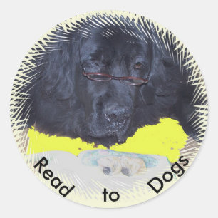 Stickers~ scherzt Therapie-Hundeprogramm Runder Aufkleber
