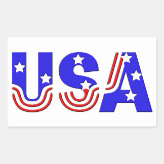 Stickers - USA in US Flagge
