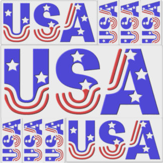 Stickers - USA in US Flagge Aufkleber