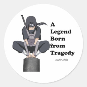 Stickersammlung mit Itachi-Designs Runder Aufkleber