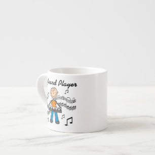 Stickfigur-Männchen-Keyboarder-Geschenke Espressotasse