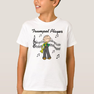 Stickfigur männlicher Trompetenspieler T-Shirts un