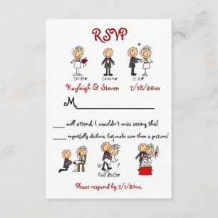 Stickfigure UAWG RSVP Karte