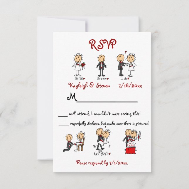 Stickfigure UAWG RSVP Karte (Vorderseite)