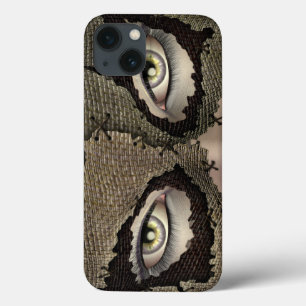 Stickig Burlap Sack Masken Weibchen Augen Case-Mate iPhone Hülle