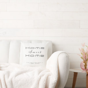 Stickkissen mit Monogramm Kissen