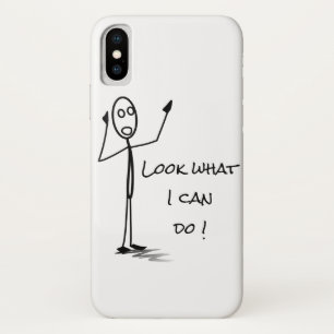 Stickman "Blick, was ich tun kann!" iphone x Case-Mate iPhone Hülle
