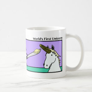 Stickman der Unicorn der lustige Welt erste Tasse