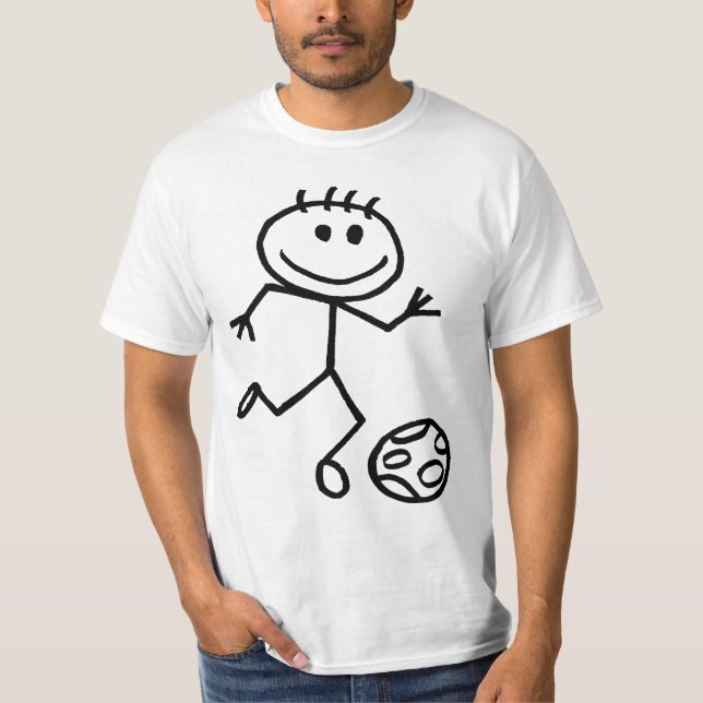 Stickman Fußball T-Shirt (Vorderseite)