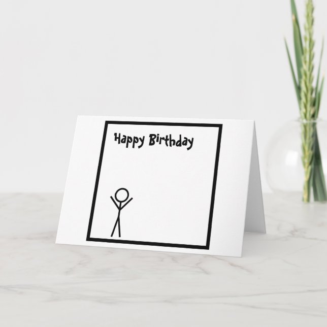 Stickman Karte (Vorderseite)