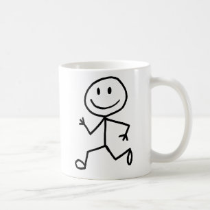 Stickman Läufer Kaffeetasse